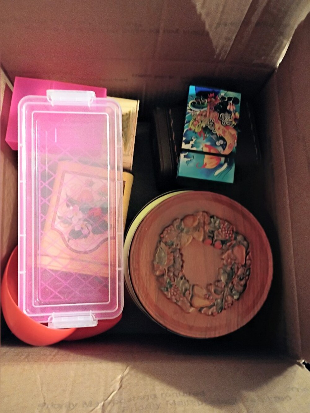 Box Of Miscellaneous Containers